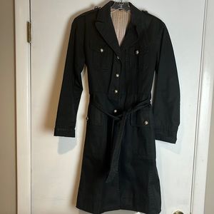 Navy blue Marc Jacobs belted trench coat